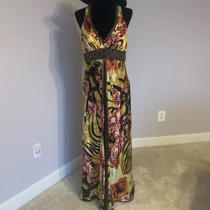 Sue wong  silk evening dress